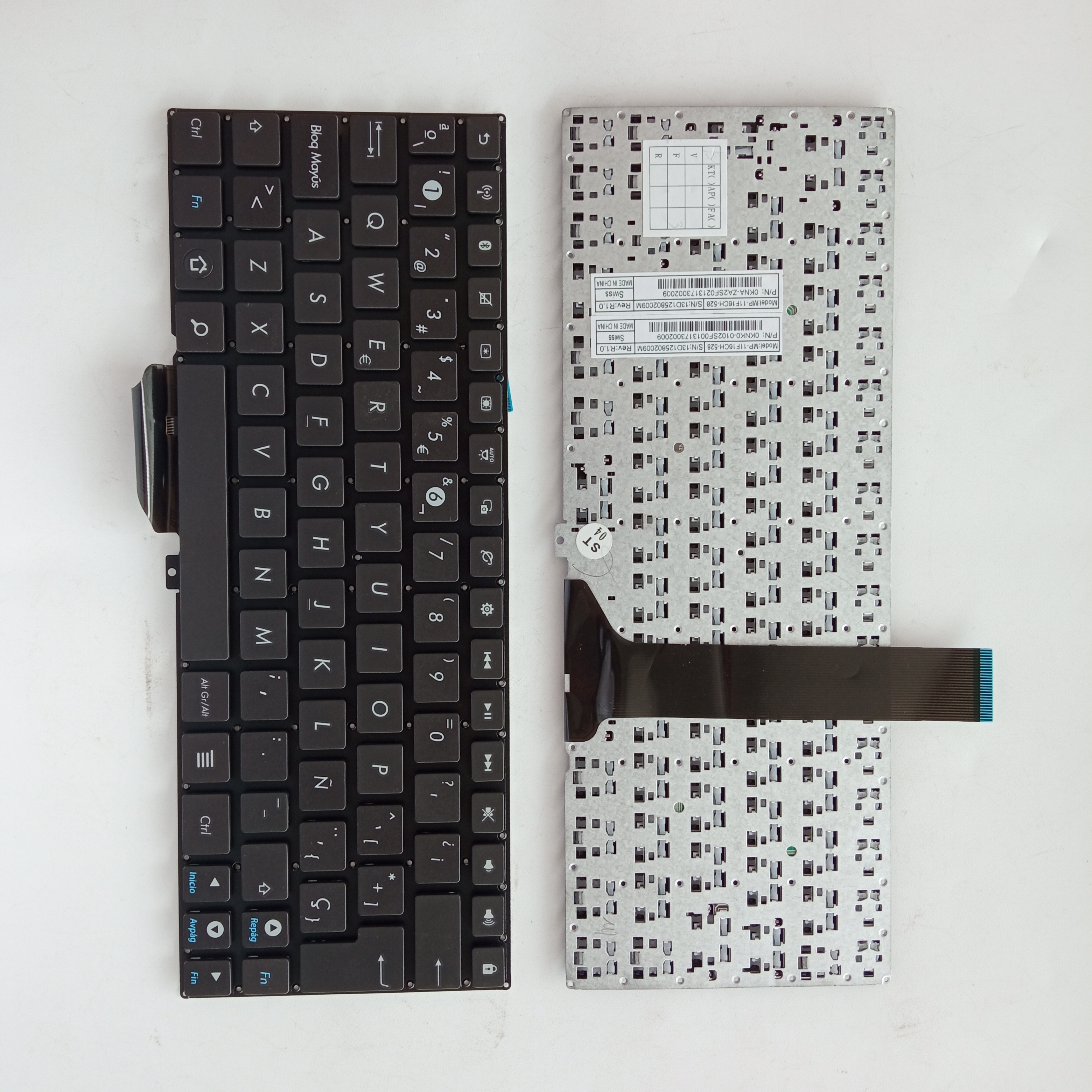 Picture of New Replacement Laptop Keyboard For ASUS TF201 BLACK SP Layout